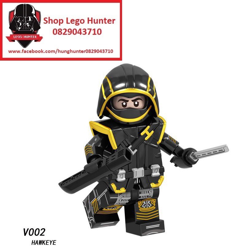 Xếp hình Minifigures Marvel Hawkeye Ronin đồ chơi lắp ráp mô hình nhân vật siêu anh hùng V 002