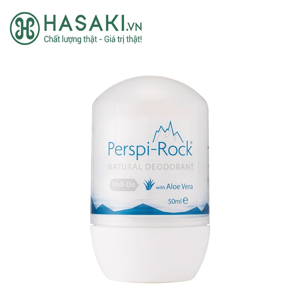 Lăn Khử Mùi Perspi-Rock Tự Nhiên Chiết Xuất Lô Hội Natural Deodorant Roll On 50ml