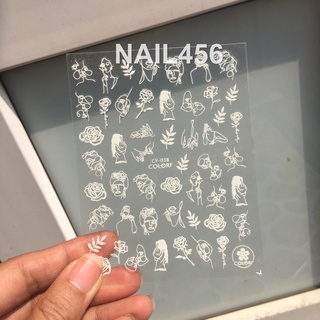 Sticker dạ quang dán móng tay