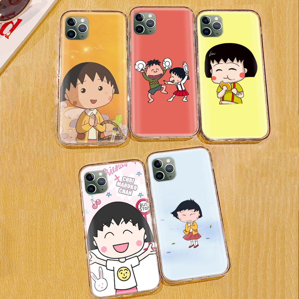 Ốp Điện Thoại Trong Suốt Họa Tiết Maruko-chan Dễ Thương Cho ASUS ZenFone Pegasus Live M2 4 Shot 5 5Z 4S M1 Pro Max Selfie Plus Ta123