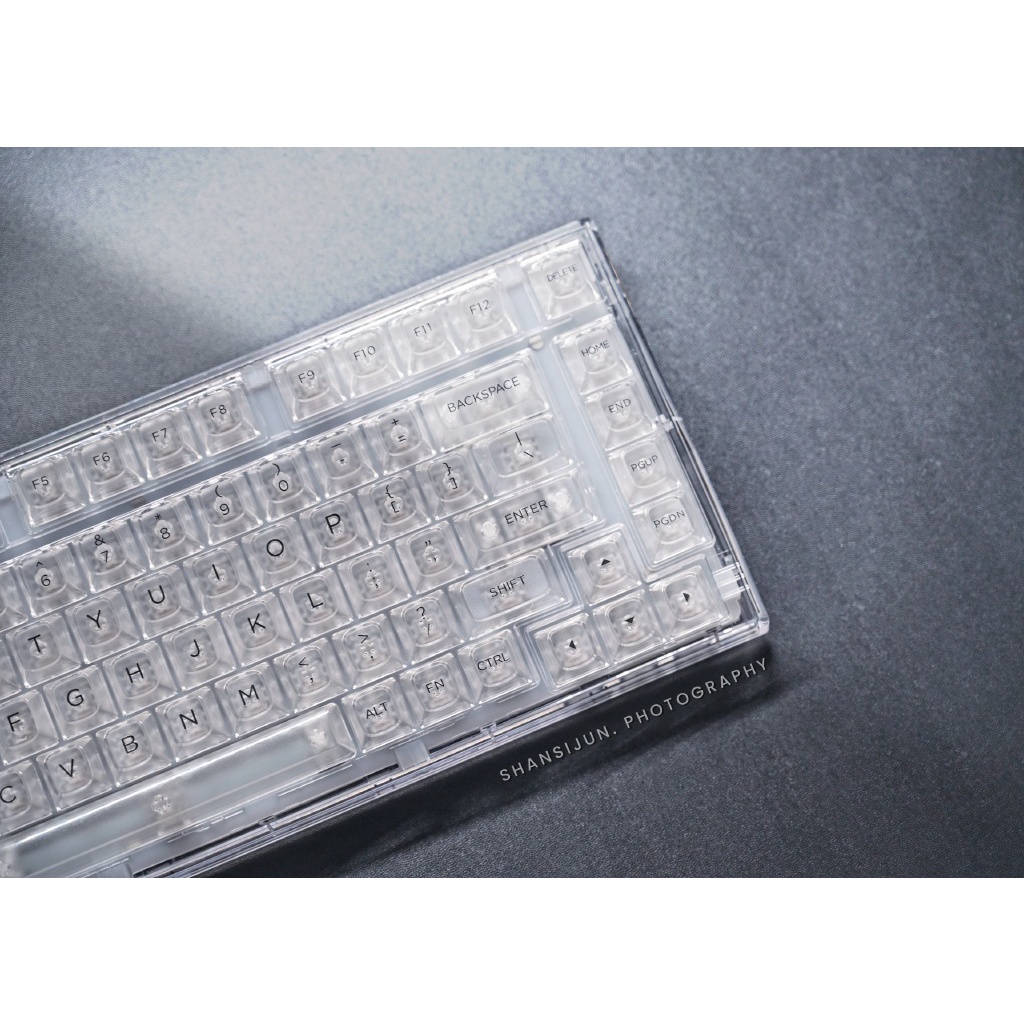 Bàn phím cơ FL-Esports Q75 Pro White Transparent 3 Mode