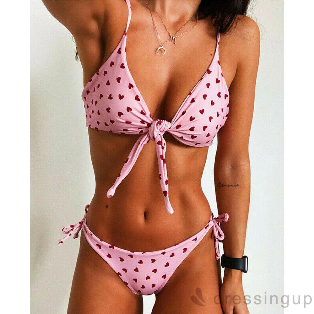 Bikini In Hoa Phối Dây Có Đệm Mút | BigBuy360 - bigbuy360.vn