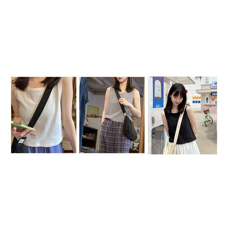 Áo Thun Lửng Không Tay Dáng Rộng Thêu Hoa Thời Trang Mùa Hè 2022