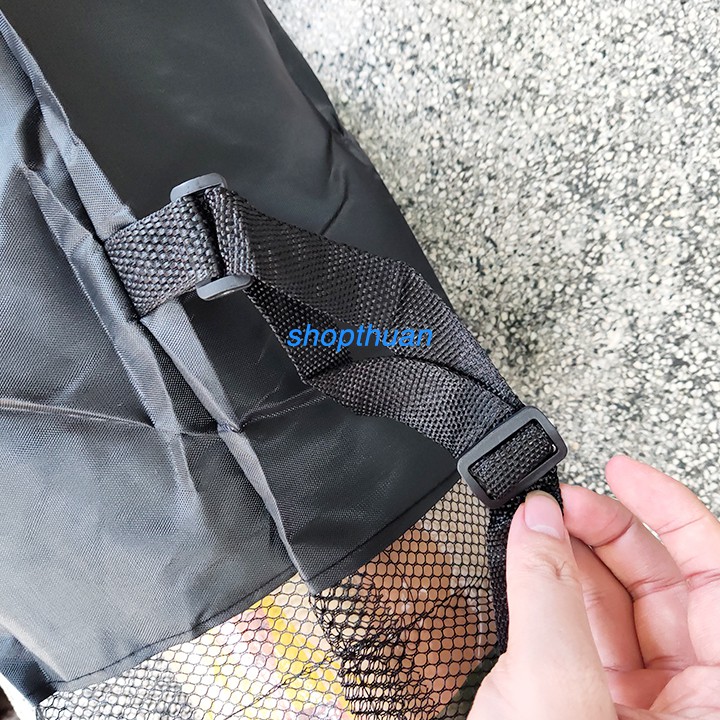 Túi đựng thảm tập yoga vải dù, dây rút miệng có quay đeo có thể thay đổi độ dài dây