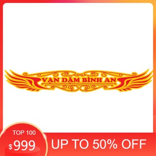 Tem vạn dặm bình an dành cho tất cả các loại xe tải, oto kt 120x20cm