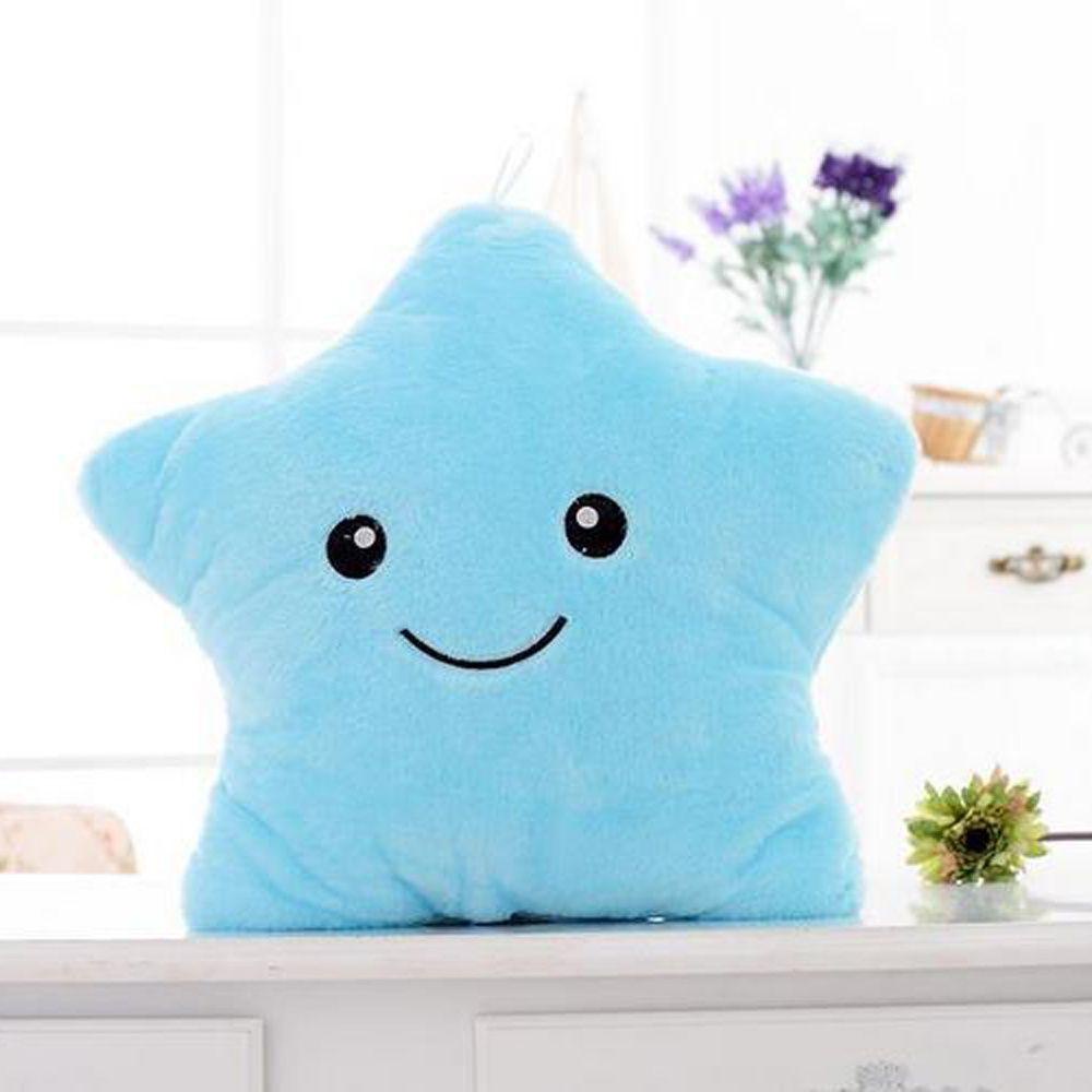 Gối Nhồi Bông Mềm Mại Hình Ngôi Sao Có Đèn LED Dùng Trang Trí Nhà Cửa