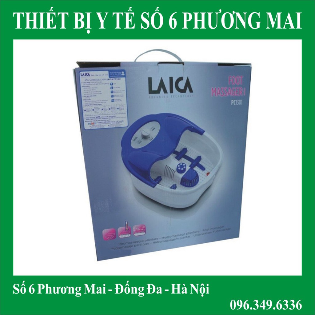 (BH 12 THÁNG) Bồn ngâm chân hồng ngoại massage thư giãn trị liệu đa năng LAICA PC1301