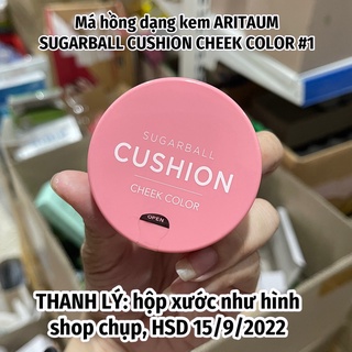 (THANH LÝ) Má hồng kem Aritaum Sugarball Cushion Cheek Color MỚI