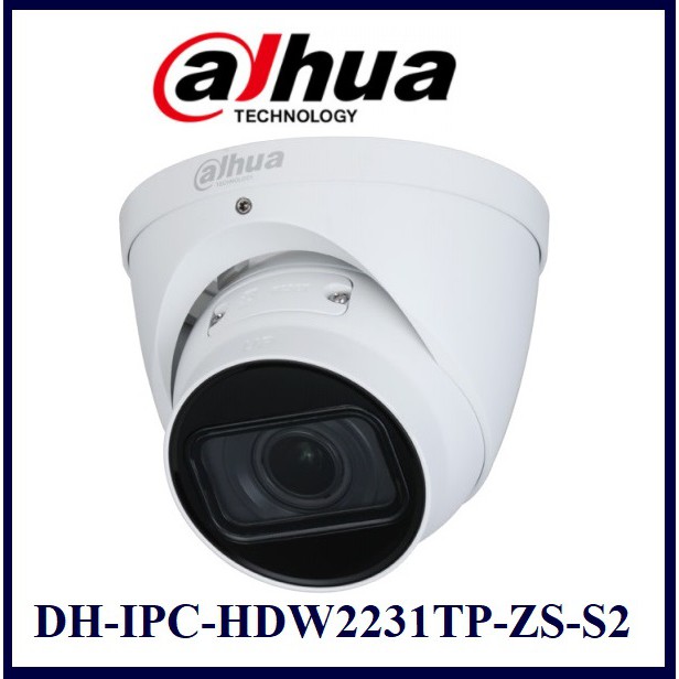 Camera IP Starlight Dome 2.0MP DAHUA DH-IPC-HDW2231TP-ZS-S2 - Thay đổi tiêu cự - Hàng chính hãng