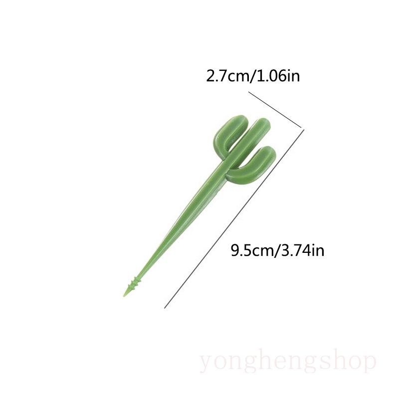 Set 6 nĩa ăn trái cây hình cây xương rồng dễ thương