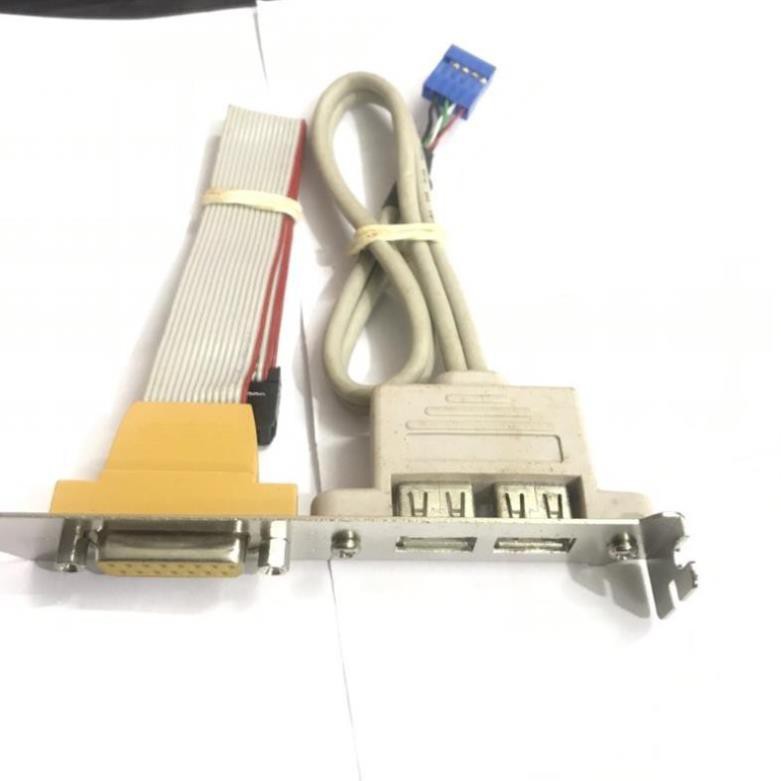 Bộ chia 2 cổng usb từ chân cắm 9 pin mainboard