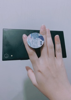 Popsocket vân đá xanh