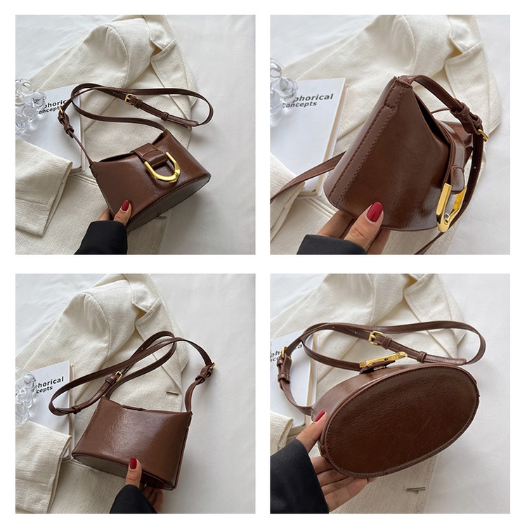 Túi Đeo Chéo Cài Nút Phong Cách Pháp Hàng Mới 2022