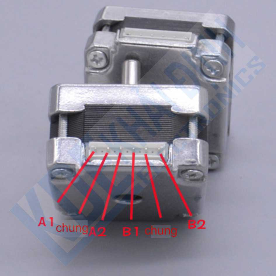 động cơ bước 39mm, 114ohm, trục 5*12,5mm kde2542