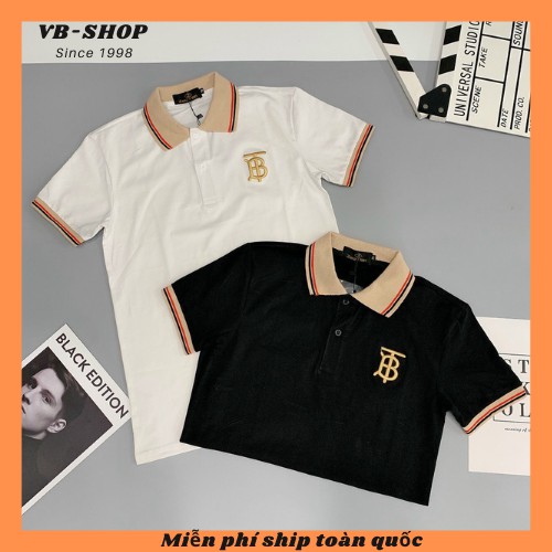 Áo thun nam ngắn tay cổ polo cao cấp giá rẻ thêu logo BBR vải cotton xịn co giãn không xù không nhăn VBSHOP006