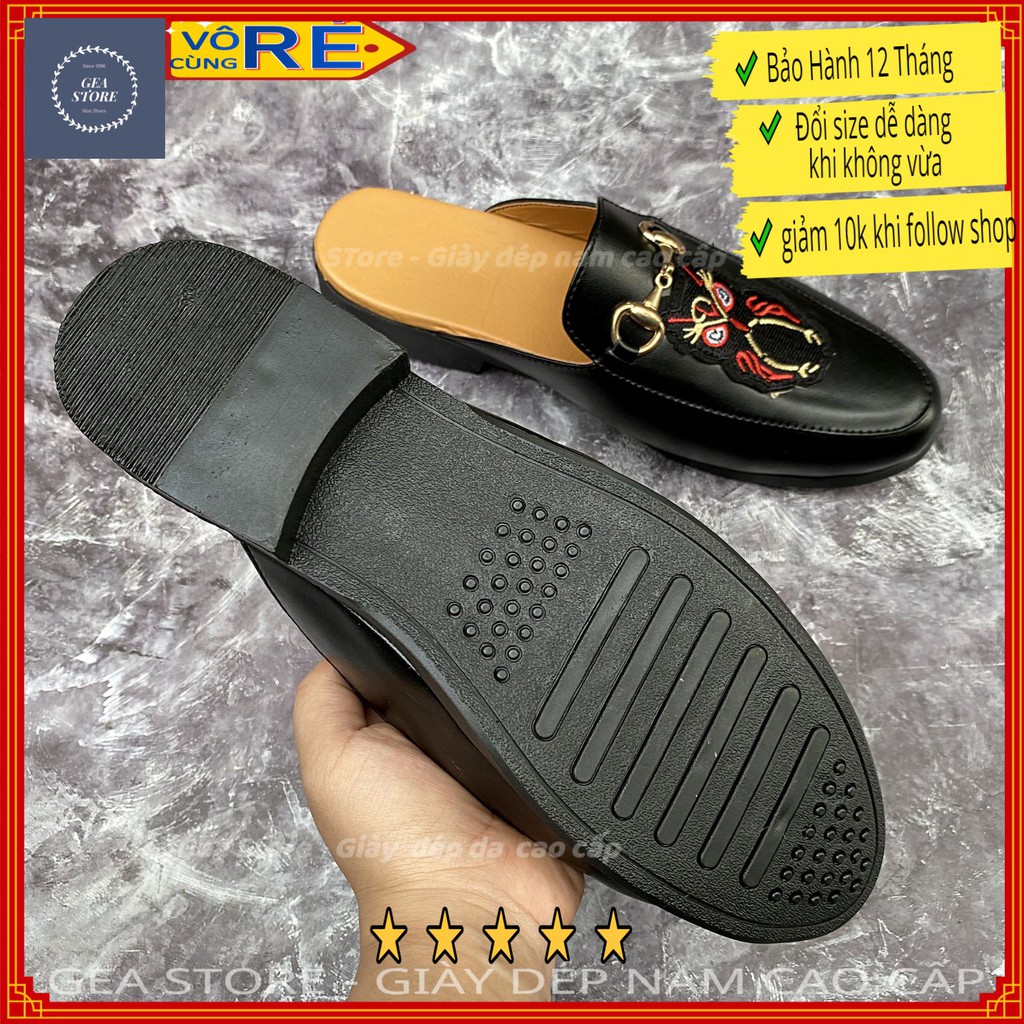 Sục nam mũi nhọn cao cấp giá rẻ, Giày lười không gót thời trang phong cách trẻ trung lịch lãm - Mã GEA58 | BigBuy360 - bigbuy360.vn