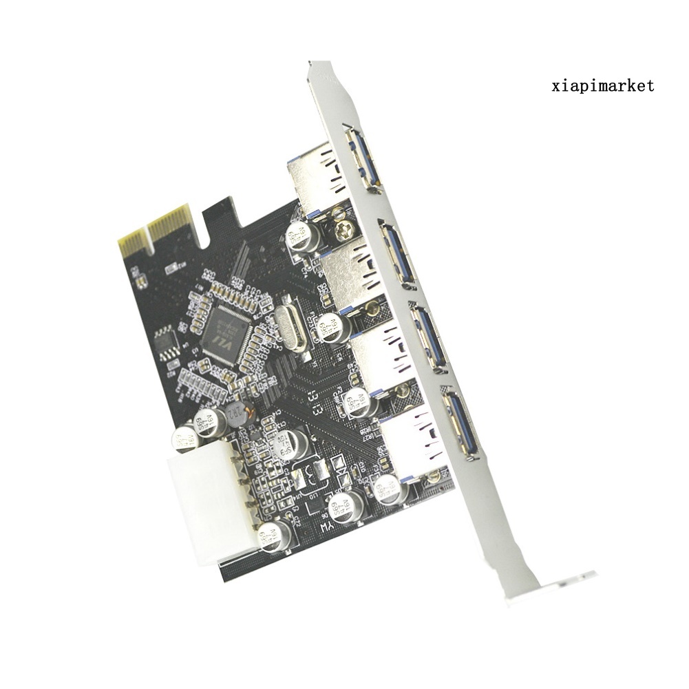 LOP_Internal 4 USB 3.0 PCI-E PCI Express Expansion Card Adapter for Desktop Computer