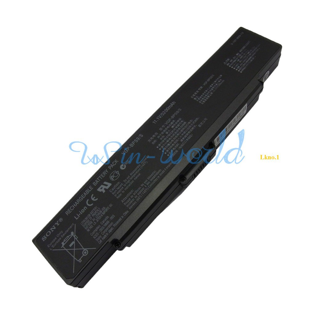 [PIN ZIN -LOGO SONY ] Pin laptop sony VGP-BPS9/S VGP-BPS9/B VGP-BPS9A/B VGP-BPS9A/S VGP-BPL9 VAIO VGN-AR71ZU VGN-CR11S/L