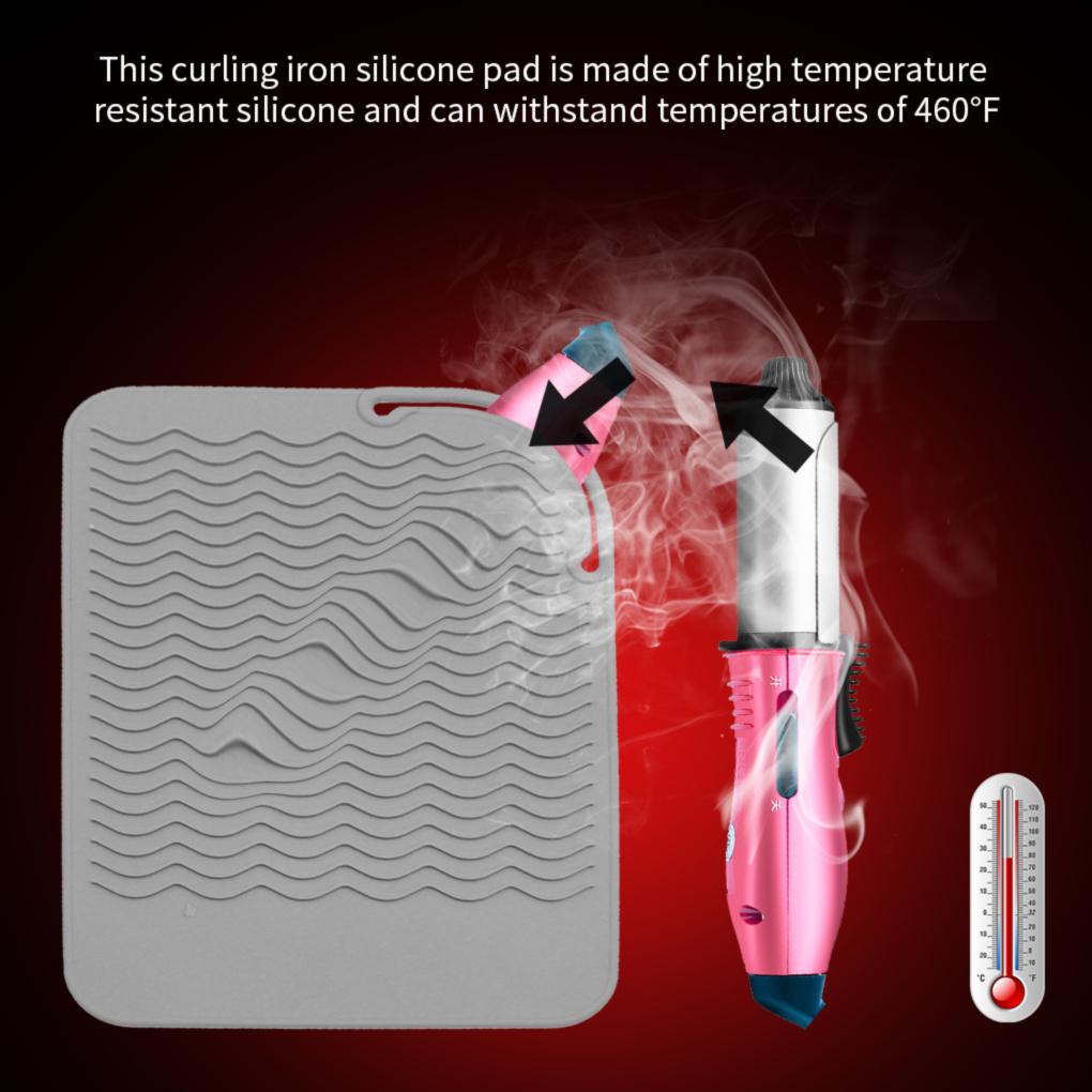 Đệm Silicone Chịu Nhiệt Hỗ Trợ Uốn / Duỗi Tóc Tiện Lợi