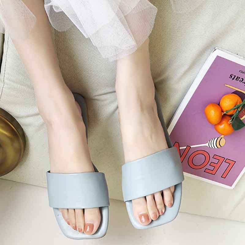Dép đi biển XIELUAIZTA đế bằng chống trượt sành điệu phong cách Hàn Quốc thời trang cho nữ