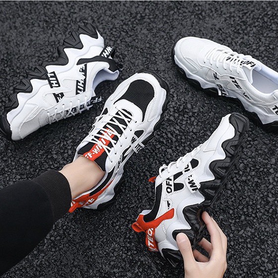 Giày sneaker nam Đế sóng Offwhiitee kiểu dáng thời trang