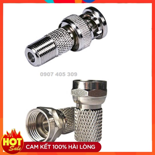 Jack BNC và F5 - Bộ đầu nối tín hiệu chuyên dùng cho camera lõi đồng, chịu nhiệt và chống nhiễu