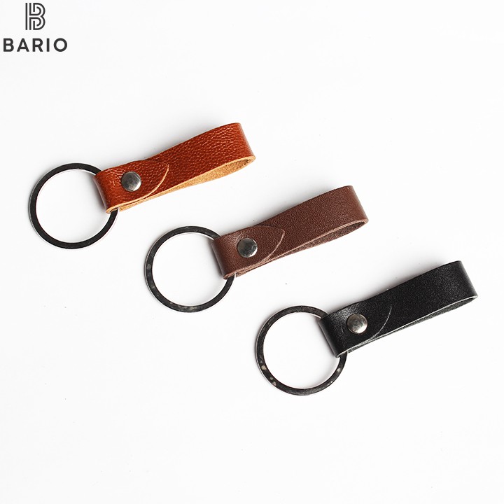 Combo 3 móc chìa khóa da bò thật