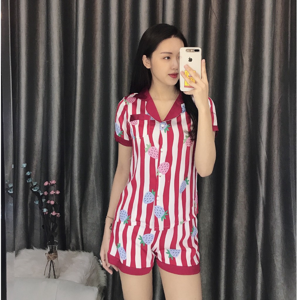 KAKANN SALE Bộ Pijama Đùi Lụa Tơ Non Cao Cấp (Hàng Xuất xịn) 11 2 KAKA | BigBuy360 - bigbuy360.vn