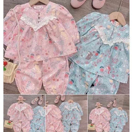 SET 2B THÔ HOẠT HÌNH VIỀN REN BG