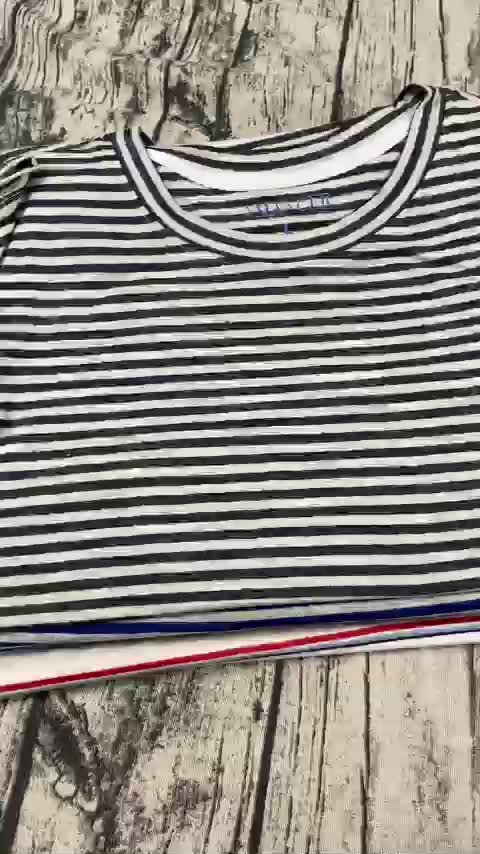 Áo Thun Nữ Cổ Tròn Tay Ngắn Kẻ Sọc - Áo Thun Nữ tay ngắn Amanecer | BigBuy360 - bigbuy360.vn