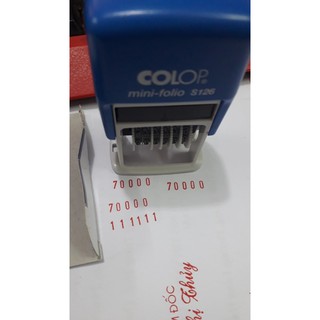 Con dấu 6 số liền mực (Colop S126)