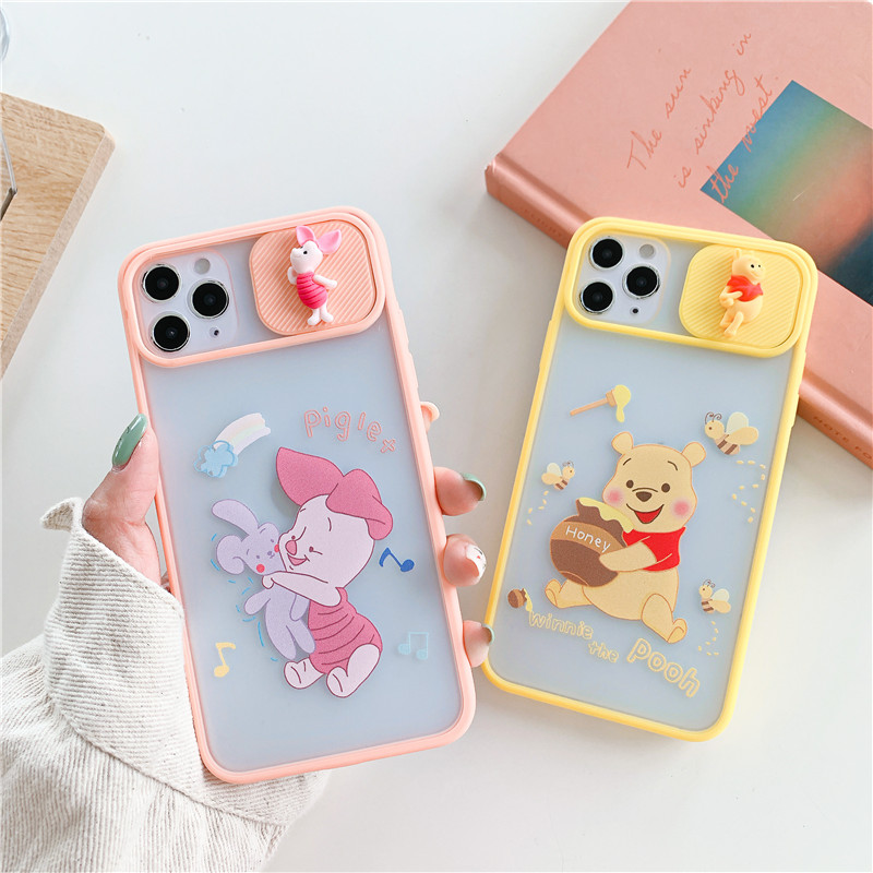 Ốp điện thoại in hình Pooh cho iphone 7 8 plus X XS Max XR SE2020 iPhone12 promax 11 11pro max