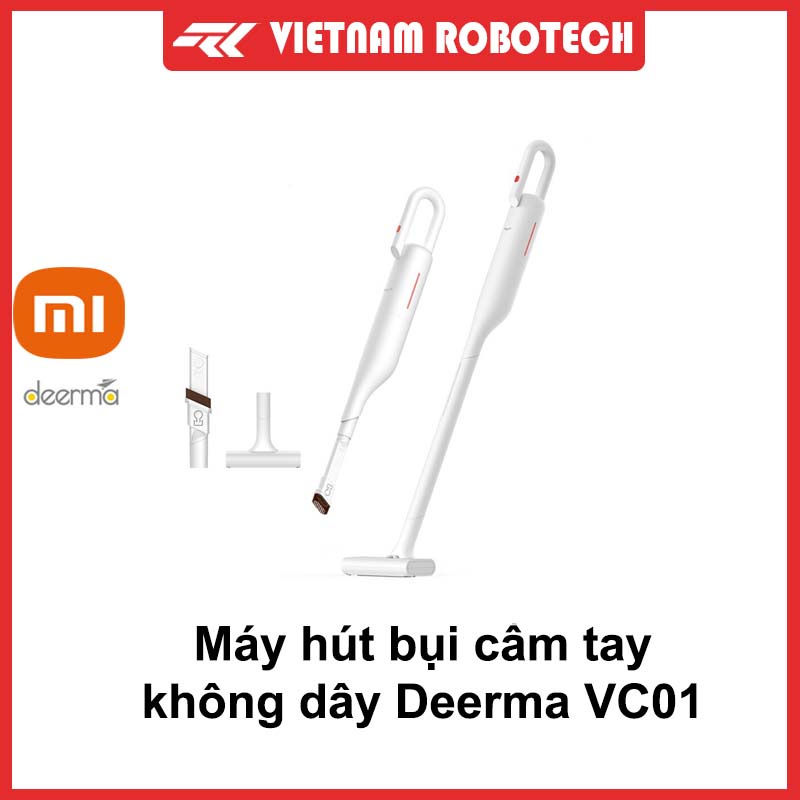 Máy hút bụi cầm tay không dây cao cấp Deerma VC01 sạc điện tiện lợi chính hãng