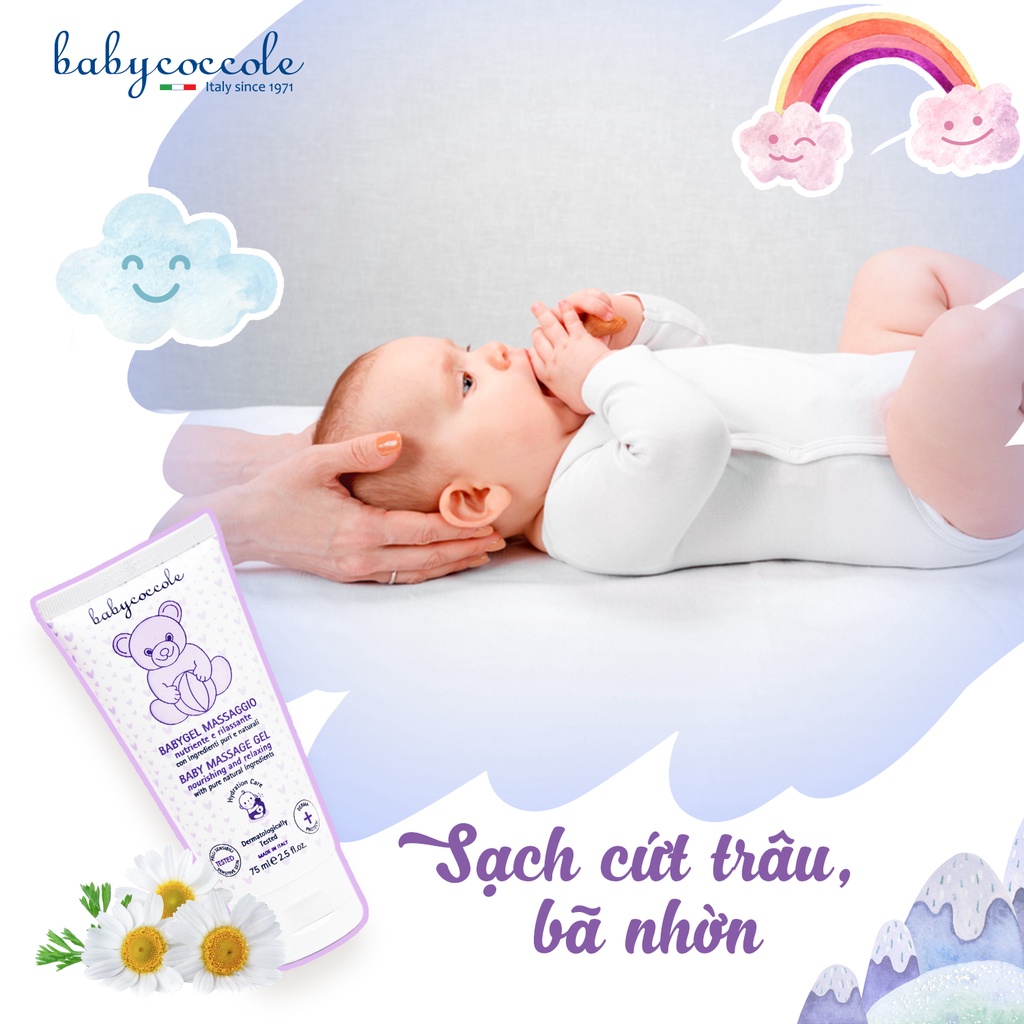 Gel massage chiết xuất hạnh nhân Babycoccole 0M+