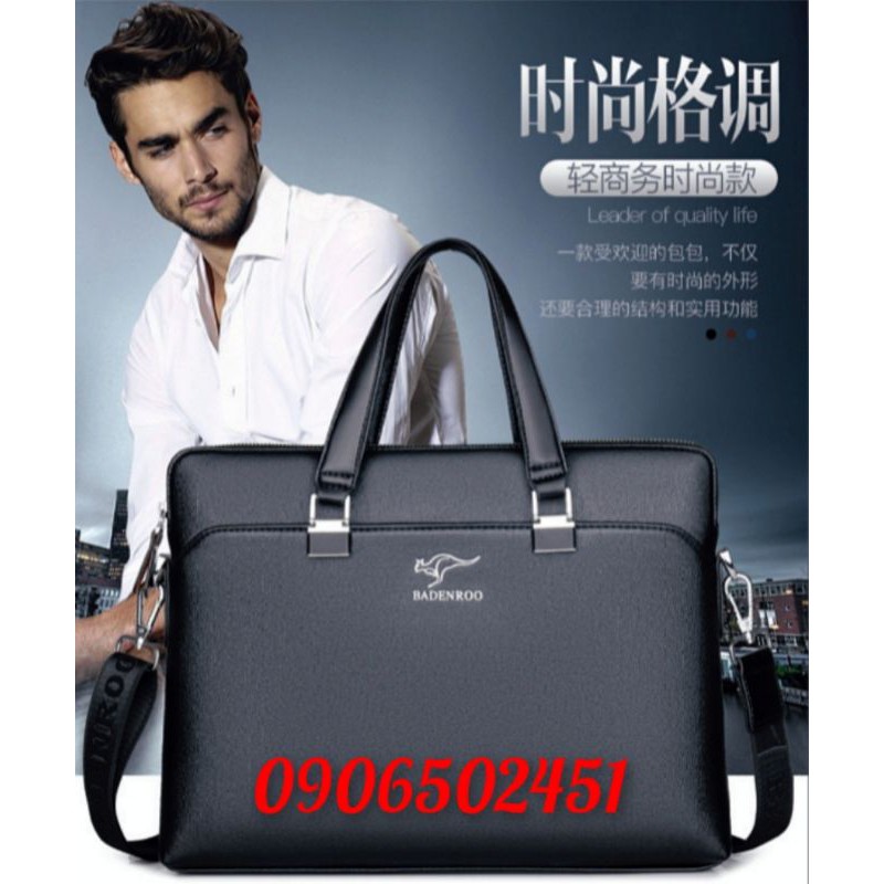 Túi xách nam, túi xách công sở hàng Quảng Châu cao cấp BADENROO HM18-VI35