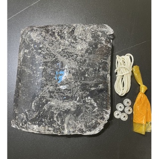 Sáp nấu đèn cầy ly cúng phật,sáp rau câu,1kg tặng kèm tim đế màu