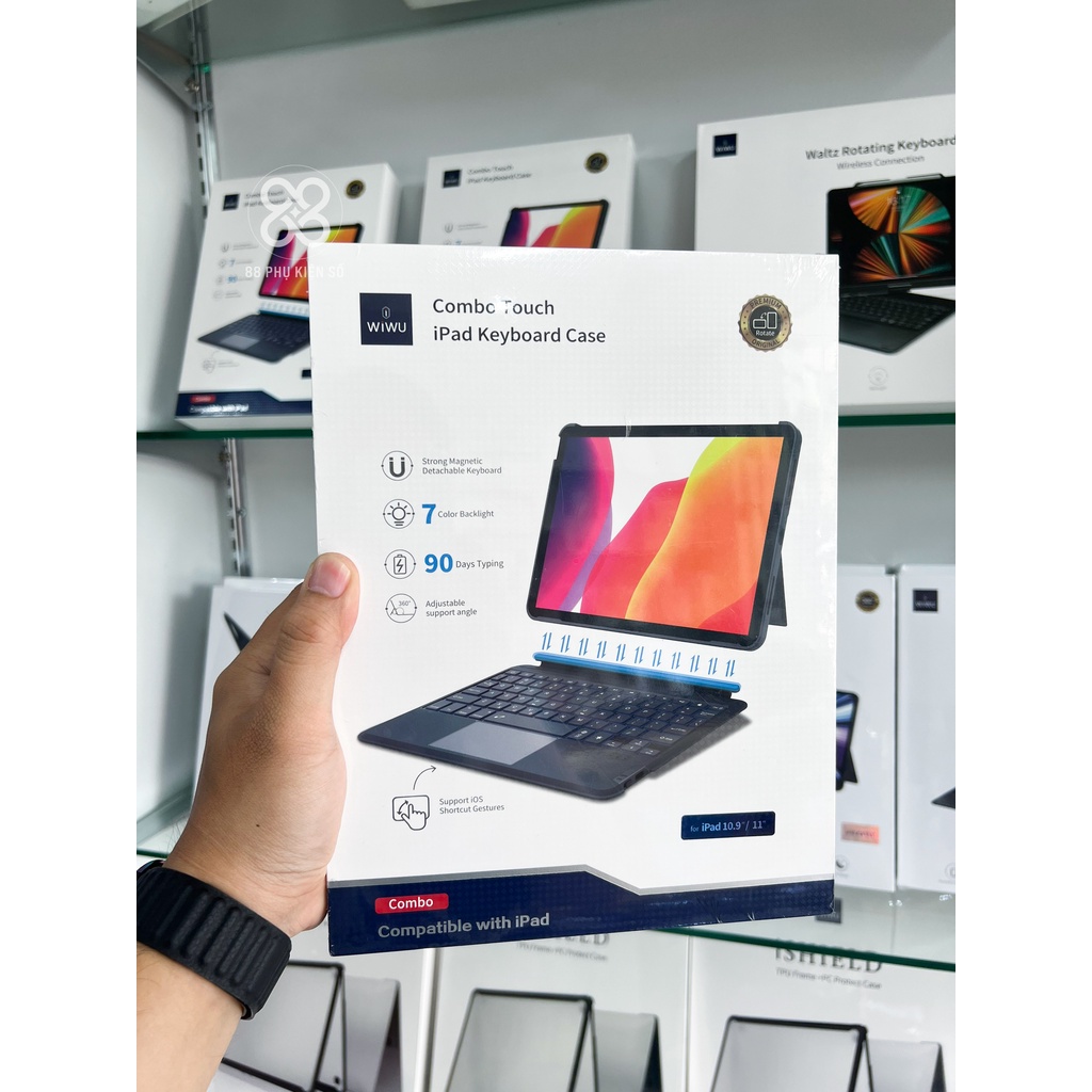 Wiwu Combo Touch Ipad Keyboard bao da bàn phím