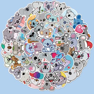 Bộ 50 miếng dán trang trí hình gấu koala đáng yêu