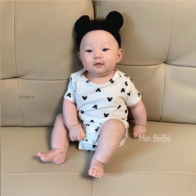 Băng đô tai gấu, Turban tai gấu style Hàn cho bé trai, bé gái