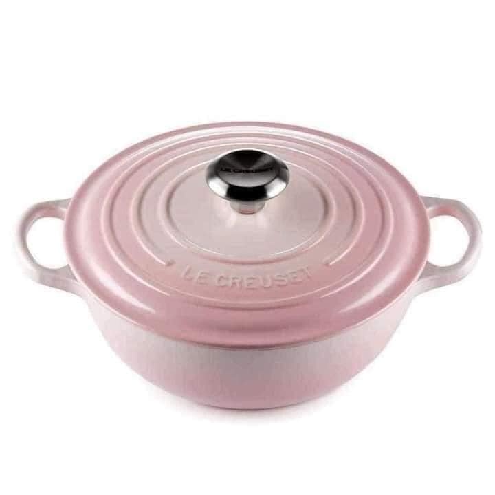 Nồi Gang Le Creuset La Marmite 24cm Shell Pink
