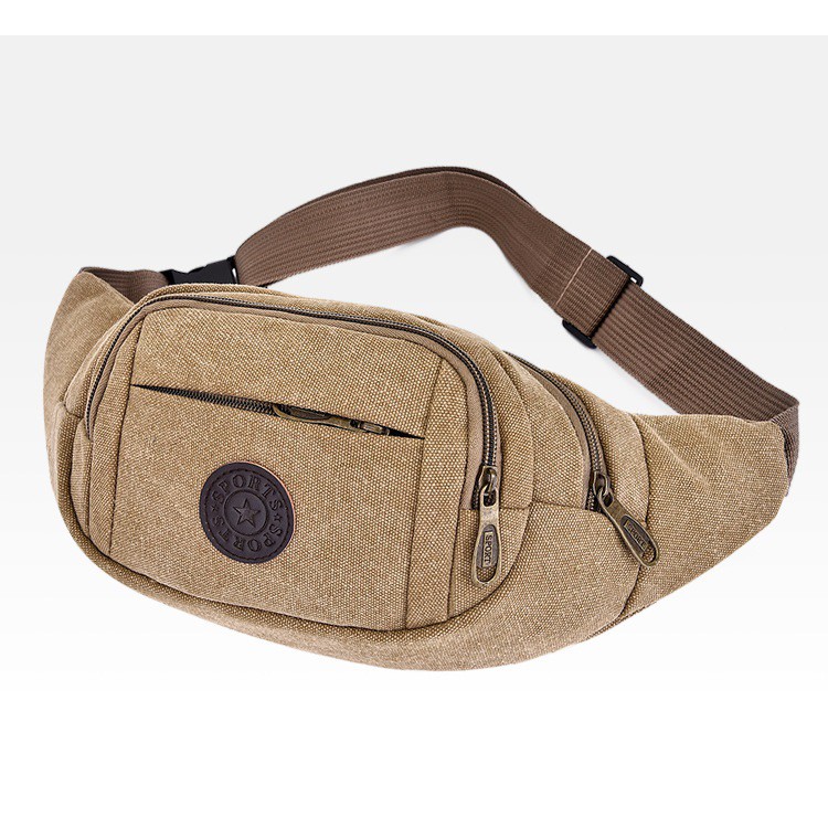 Túi đeo bụng, đeo hông dành cho nam nữ Sports chất liệu siêu bền chống thấm nhiều ngăn tiện dụng