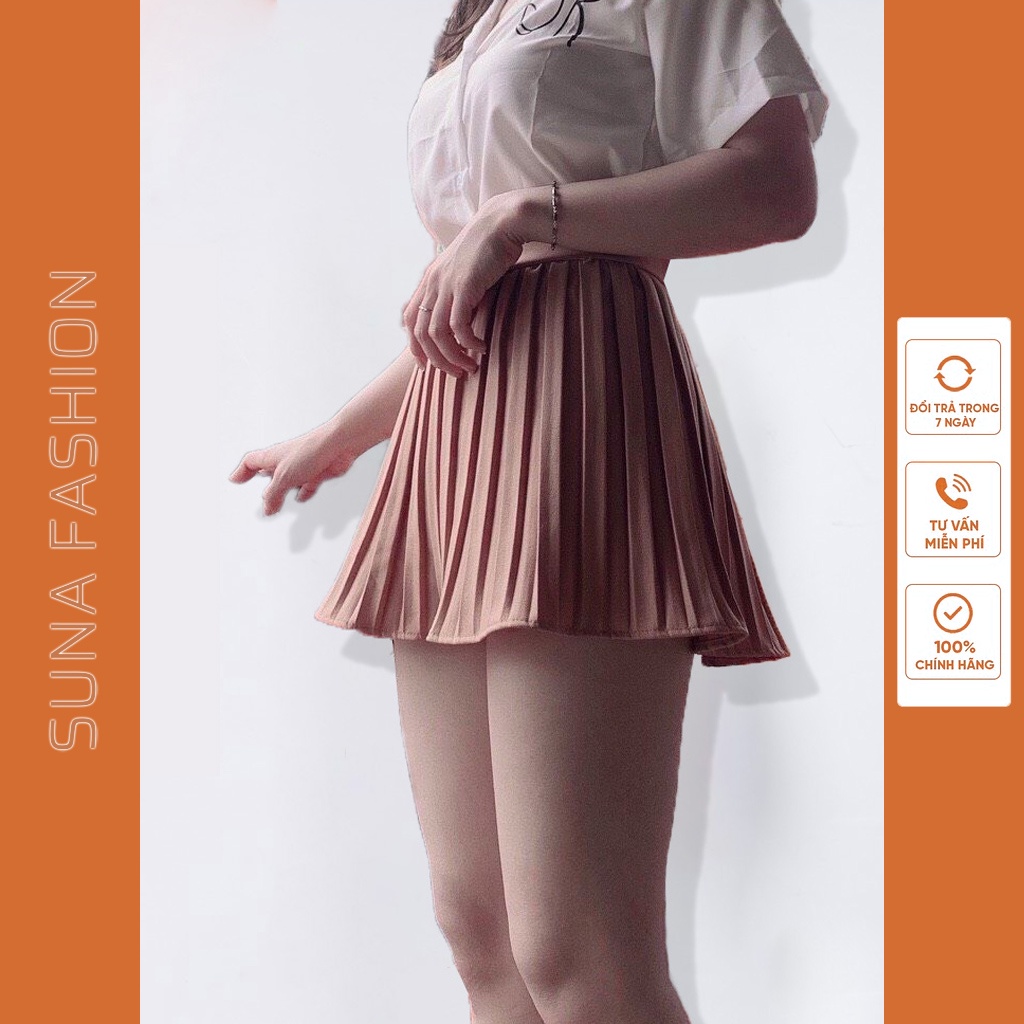 Chân váy xếp ly ngắn thời trang Quảng Châu, Chân váy tennis xếp ly SUNA FASHION từ 42 - 60kg
