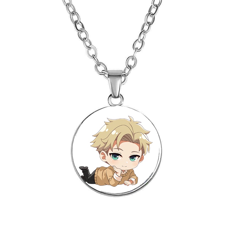 Vòng cổ in hình nhân vật SPY x Family ver nằm anime chibi xinh xắn phụ kiện trang sức