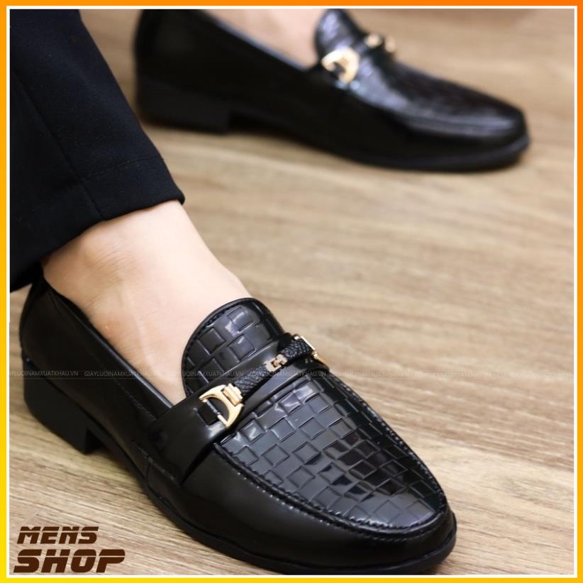 Giày Lười Nam Da Bóng Đế Khâu Chắc Chắn   - mã L157