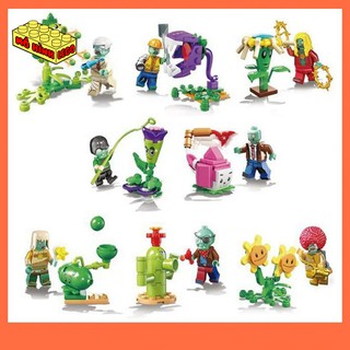 Đồ chơi xếp hình lego giá rẻ SY1412 mô hình Plants vs Zombies - Hoa quả nổi giận dành cho bé