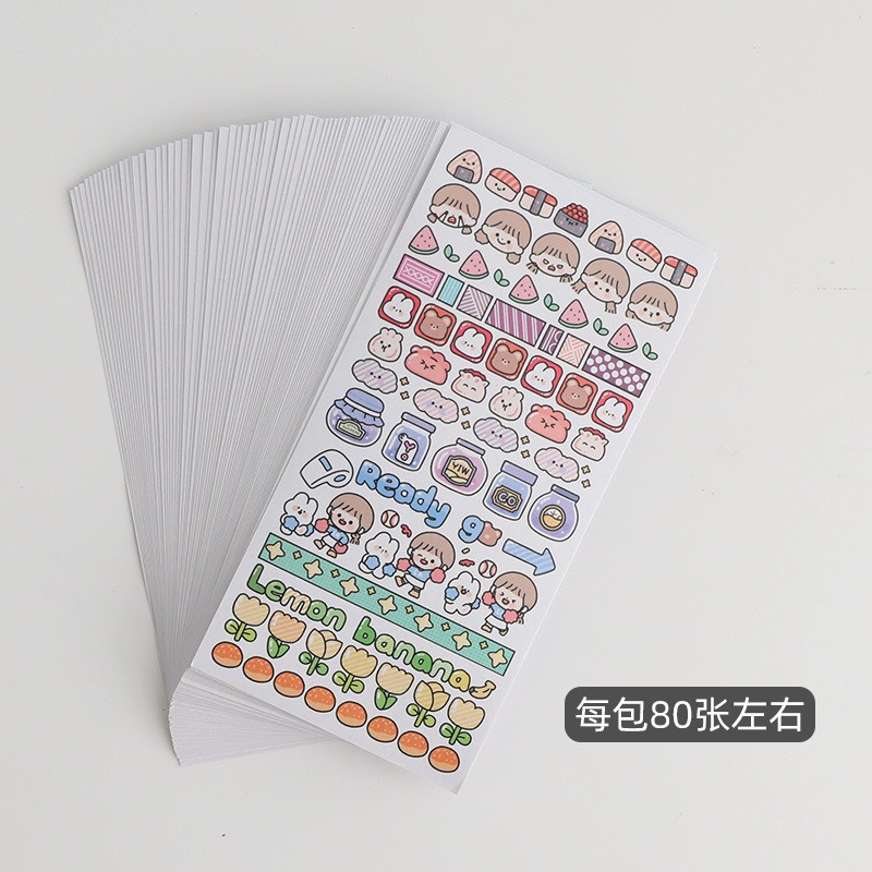 Sticker dán trang trí họa tiết hoạt hình Tirado trang trí nhật ký dễ thương DIY