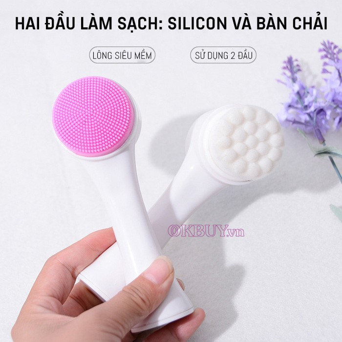 CỌ MASSAGE RỬA MẶT 3D GAI SILICON -Rẻ nhất | BigBuy360 - bigbuy360.vn