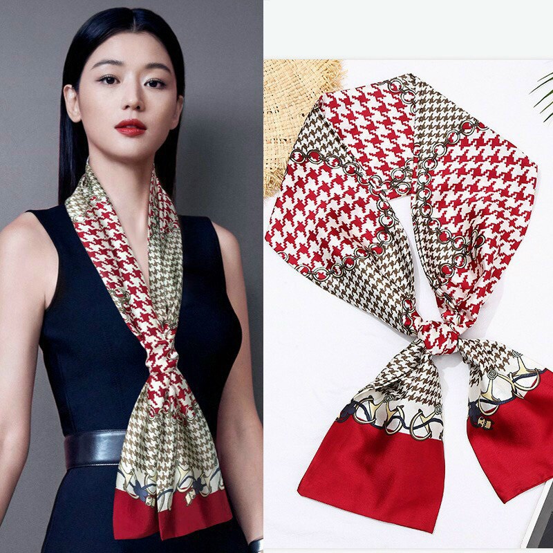 Khăn lụa dài thắt nơ, buộc túi xách, quàng cổ cực xinh cho nữ