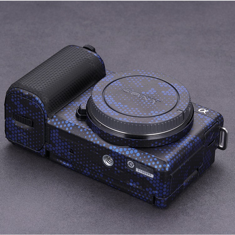 Miếng Dán Skin Máy Ảnh 3M - Mẫu Mamba xanh vân nổi- Cho máy ảnh Sony A6000/A6100/A6300/A6400/A6500/A6600/ZVE10/ZV1...