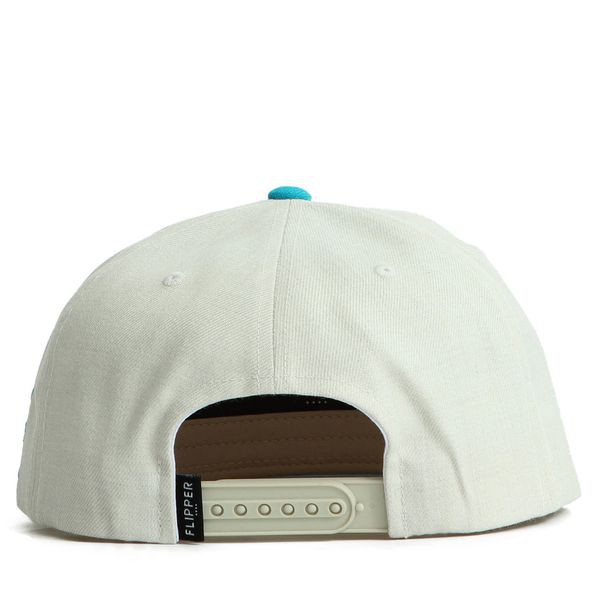 Nón hiphop FLPR Logo beige/aqua